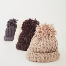 Load image into Gallery viewer, Premmie &#39;Pom Pom&#39; Beanie - Bamboo Cotton