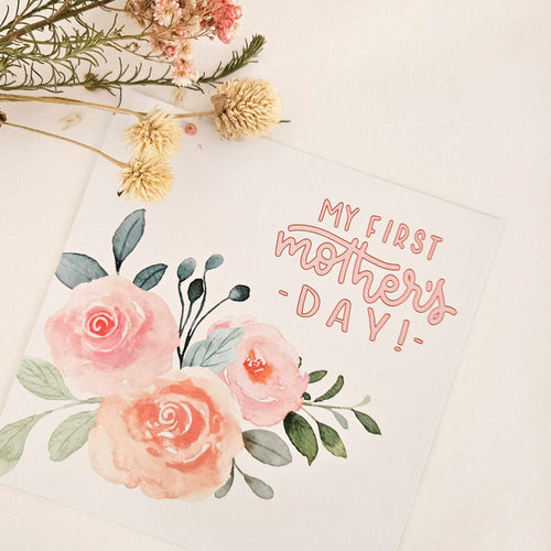'My First Mother's Day' Milestone Card (Single)