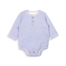 Load image into Gallery viewer, Henley Bodysuit - Indigo Stripes (00000)