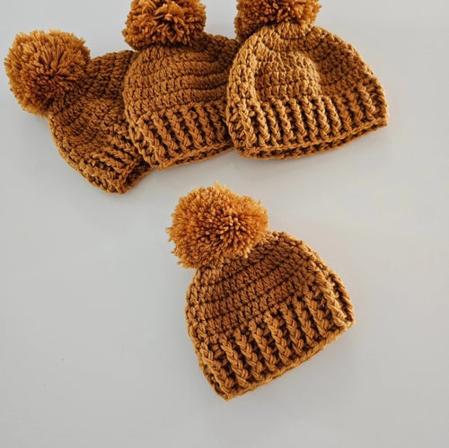 Premmie 'Pom Pom' Beanie - Mustard
