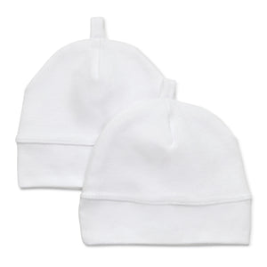 Premmie White 2 Pack Beanies