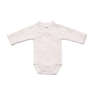 Premmie Pink Long Sleeve Wrap Bodysuit