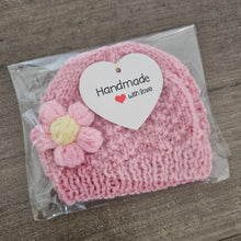 Load image into Gallery viewer, Handmade &#39;My First&#39; Premmie Beanie (Multiple Colour Options)