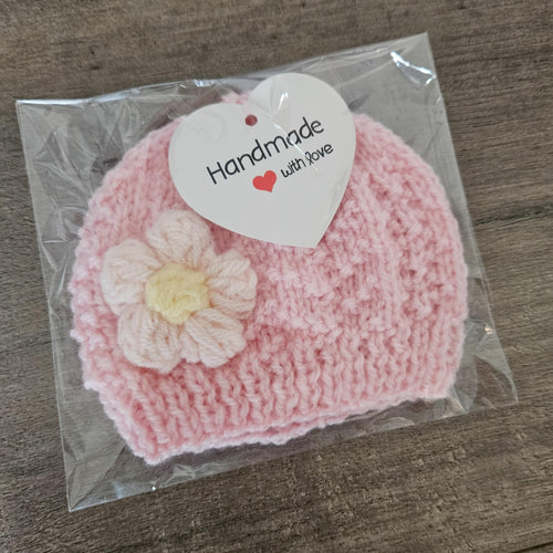 Handmade 'My First' Premmie Beanie (Multiple Colour Options)