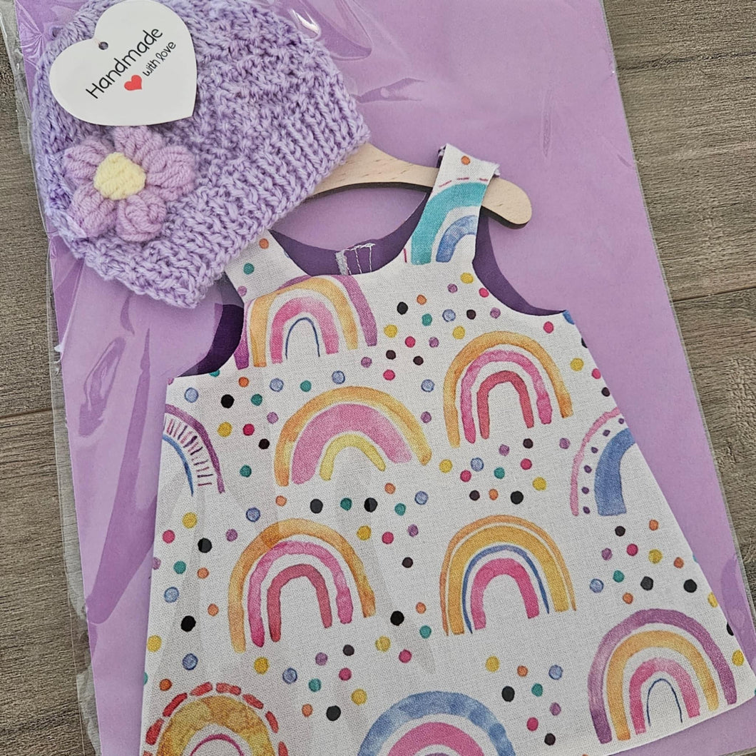 Handmade Premmie Gown & Beanie - 2kg 'Girl'