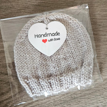 Load image into Gallery viewer, Handmade &#39;My First&#39; Premmie Beanie (Multiple Colour Options)