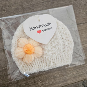 Handmade 'My First' Premmie Beanie (Multiple Colour Options)