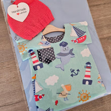 Load image into Gallery viewer, Handmade Premmie Gown &amp; Beanie - 2kg &#39;Boy&#39;