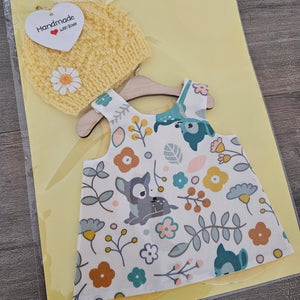 Handmade Premmie Gown & Beanie - 1.2kg 'Girl'