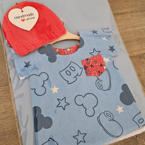 Handmade Premmie Gown & Beanie - 2kg 'Boy'