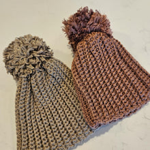 Load image into Gallery viewer, Premmie &#39;Pom Pom&#39; Beanie (Ribbed) - Bamboo Cotton