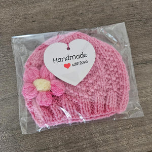 Handmade 'My First' Premmie Beanie (Multiple Colour Options)