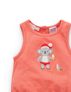 Koala Santa Bodysuit - Size 0000