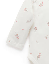 Load image into Gallery viewer, Pure Baby Easy Neck Long Sleeve Bodysuit 2 Pack - Pale Pink Blossom