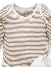 Load image into Gallery viewer, Pure Baby Easy Neck Long Sleeve Bodysuit 2 Pack - Vanilla Wattle Bee