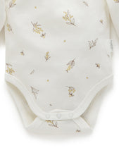 Load image into Gallery viewer, Pure Baby Easy Neck Long Sleeve Bodysuit 2 Pack - Vanilla Wattle Bee