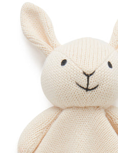 Knitted Bunny Comforter - Cloud