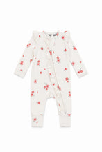 Load image into Gallery viewer, Pink Posies Bamboo Zipsuit (00000)