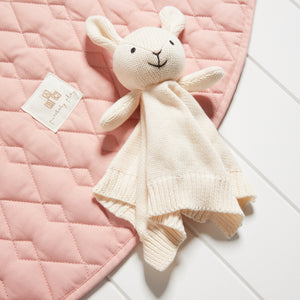 Knitted Bunny Comforter - Cloud