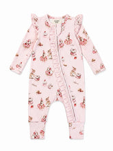Load image into Gallery viewer, Sugar Bunnies Bamboo Zipsuit (00000)