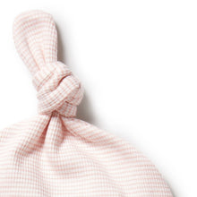 Load image into Gallery viewer, Organic Stripe Rib Knot Hat - Cantaloupe