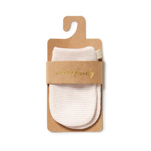 Load image into Gallery viewer, Organic Stripe Rib Mittens - Cantaloupe