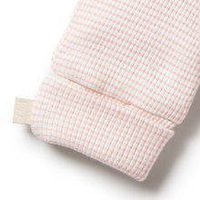 Load image into Gallery viewer, Organic Stripe Rib Mittens - Cantaloupe
