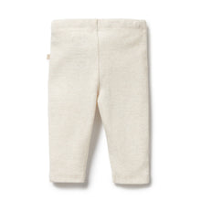 Load image into Gallery viewer, Organic Stripe Rib Legging - Oatmeal