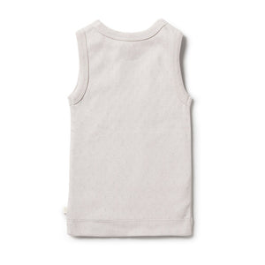 Organic Pointelle Singlet - Clay