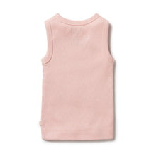 Load image into Gallery viewer, Organic Pointelle Singlet - Cantaloupe