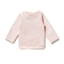 Load image into Gallery viewer, Organic Stripe Rib Long Sleeved Top - Cantaloupe
