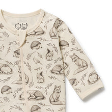 Load image into Gallery viewer, Foxglove Forest Organic Zipsuit