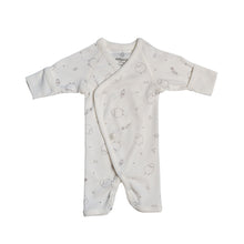 Load image into Gallery viewer, Earlybirds Organic Jumpsuit - Ivory/Grey AOP