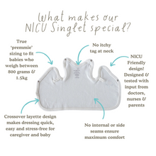 Load image into Gallery viewer, Earlybirds NICU Singlet - Blue AOP