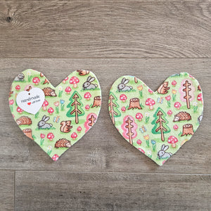 Handmade Bonding Hearts - Small 2pc (Multiple Fabric Options)