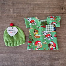 Load image into Gallery viewer, Handmade Premmie &quot;Christmas&quot; Gown &amp; Beanie - 1.2kg &#39;Boy&#39;