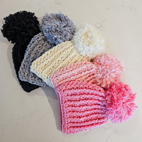Premmie 'Pom Pom' Beanie (NEW) - Bamboo Cotton