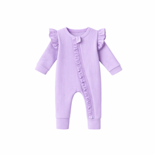 Load image into Gallery viewer, Lavender Ribb Zipsuit (00000)