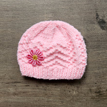 Load image into Gallery viewer, Handmade &#39;My First&#39; Premmie Beanie (Multiple Colour Options)