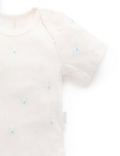 Load image into Gallery viewer, Easy Neck Short Sleeve Bodysuit 2 Pack - Pale Blue Bear (00000)