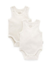 Load image into Gallery viewer, Rib Bodysuit 2 Pack - Wheat (00000)