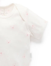 Load image into Gallery viewer, Easy Neck Short Sleeve Bodysuit 2 Pack - Pale Pink Bear (00000)