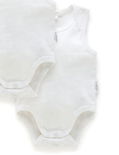 Load image into Gallery viewer, Pure Baby Pointelle Bodysuit 2 Pack - White