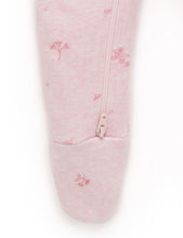 Load image into Gallery viewer, Pure Baby Zip Growsuit &amp; Headband Set - Pale Pink Blossom