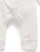 Load image into Gallery viewer, Premmie Crossover Growsuit - Pale Pink Bear