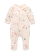 Load image into Gallery viewer, Printed Zip Growsuit - Little Llama (00000)