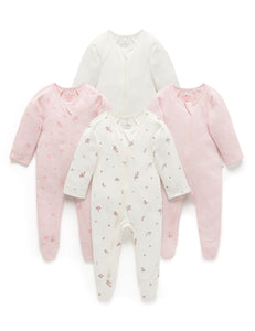 COMING SOON Zip Growsuit 4 Pack - Vanilla Blossom (00000)