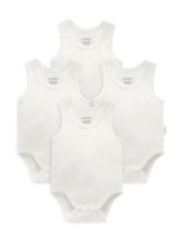 Load image into Gallery viewer, Rib Bodysuit 4 Pack - White (00000)