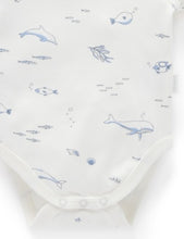 Load image into Gallery viewer, Easy Neck Short Sleeve Bodysuit 2 Pack - Nautical Pale Blue (00000)