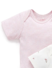 Load image into Gallery viewer, Easy Neck Short Sleeve Bodysuit 2 Pack - Blossom Pale Pink (00000)